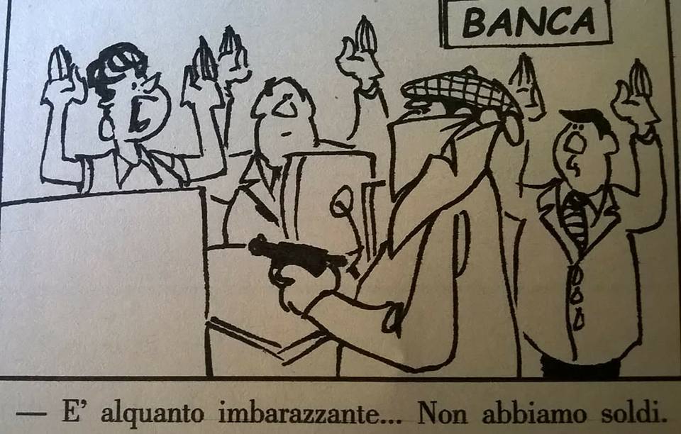 Vignetta Rapina in Banca