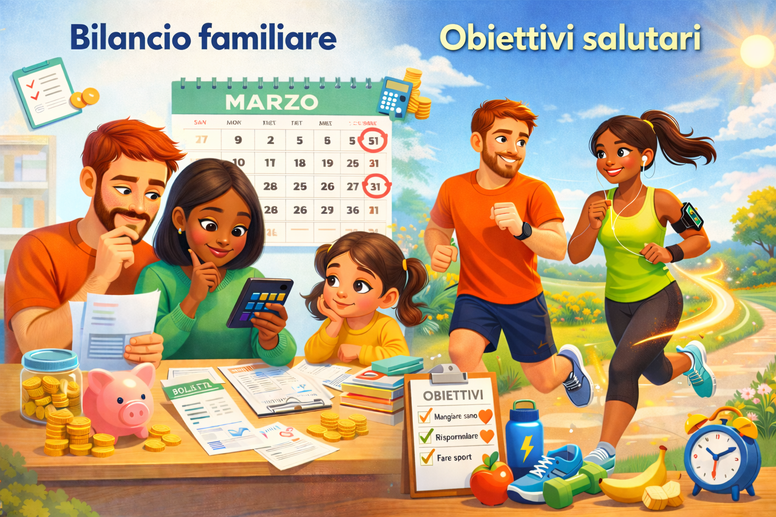 Gestione bilancio familiare e benessere attraverso lo sport